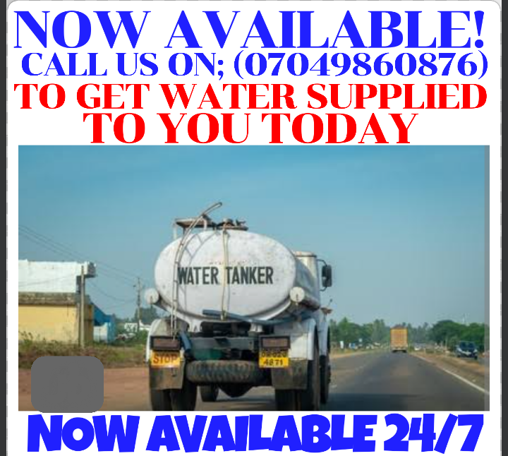Imma Water Supply Services Abuja (YES, GET WATER SUPPLIED TO YOU FROM HERE)