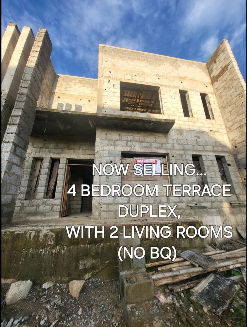 MIRAPAC PROPERTIES; 4 BEDROOM TERRACE DUPLEX FOR SALE.